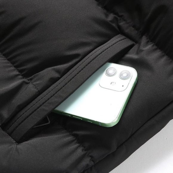 Black Mens Puffer Vest - Picture 5 of 5